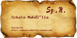 Szkala Mahália névjegykártya